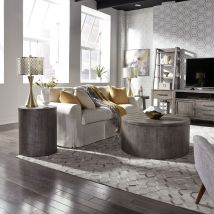 Liberty Furniture 406-OT-O3PCS Modern Farmhouse - 3 Piece Table Set - Charcoal