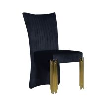 New Classic D2034G-20 Empire - Dining Chair (Set of 2) - Black