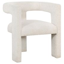 Coaster Fine Furniture 902881 Petra - Boucle Upholstered Accent Side Chair - White