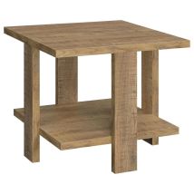 Coaster Fine Furniture 707717 Dawn - Square Engineered Wood End Table - Mango Brown