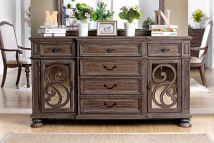 Furniture of America CM3150SV Arcadia - Server - Rustic Natural Tone