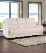 Furniture of America FM62001BG-SF-PM Morcote - Power Sofa - Beige