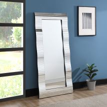 ACME AC02591 Dominic - Floor Mirror - Pearl Silver