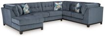 Benchcraft® 33003S1 Benchcraft® 33003S1 Maxon Place - 3-Piece Sectional With Laf Corner Chaise - Navy