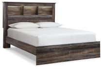 Ashley Furniture B211B16 Ashley Furniture B211B16 Drystan - Queen Panel Bookcase Bed - Brown / Beige