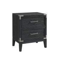 Intercon LG-BR-N2402-WST-C Laguna - Nightstand - Weathered Steel