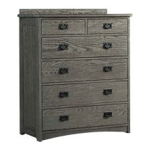 Intercon OP-BR-N5806-PEW-C Oak Park - Standard Chest - Brushed Pewter