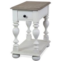 Riverside Furniture 38009 Jameson - Chairside Table - White