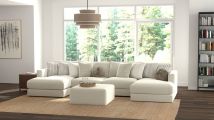 Jackson 2235/75/31/76-16 Jackson 2235/75/31/76-16 Ritzy - 4 Piece Modular Double Chaise Sectional - Bone