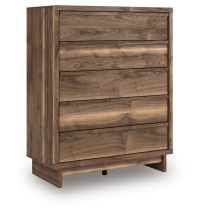 Ashley Furniture PCB3367-345 Chirason - Five Drawer Wide Chest - Brown