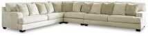 Ashley Furniture 19604S2 Rawcliffe - Left Arm Facing Sofa 4 Pc Sectional - Parchment