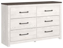 Signature Design by Ashley® B1190-31 Gerridan - White / Gray - Six Drawer Dresser