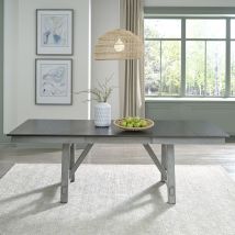 Liberty Furniture 131-CD-TRS Newport - Trestle Table - Smokey Gray / Carbon Gray