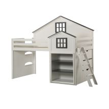 ACME BD02052 Ratana - Loft Bed - Gray & White