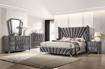 Furniture of America CM7164CK-BED Carissa - California King Bed - Gray