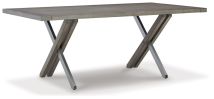 Ashley Furniture D766-25 Krystanza - Rectangular Dining Room Table - Weathered Gray