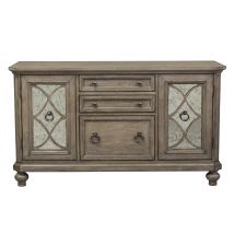 Liberty Furniture 412-HO120 Simply Elegant - Credenza - Heathered Taupe