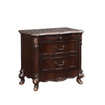 New Classic B532-040 Constantine - Nightstand With Marble Top - Cherry