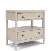 Riverside Furniture 37568 Laguna - 2 Drawer Nightstand - Beige