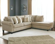 Signature Design by Ashley® 40401/66/17 Dovemont - Putty - Right Arm Facing Corner Chaise 2 Pc Sectional