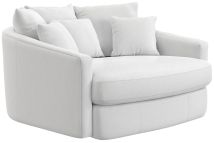 Jackson 71009-1400/21 Jackson 71009-1400/21 Matty - Round Accent Cuddle Chaise - White