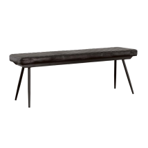 CoasterEssence 110653 Misty - Leather Upholstered Dining Bench - Antique Espresso