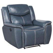 Coaster Fine Furniture 610273 Sloane - Upholstered Padded Arm Recliner Chair - Blue