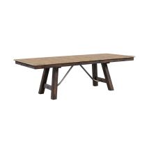 Intercon TR-TA-4296-DWS-SET Transitions - Trestle Dining Table - Driftwood / Sable