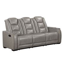 New Classic L3183A-30-LGY New Classic L3183A-30-LGY Breckenridge II - Sofa With Dual Recliner - Light Gray