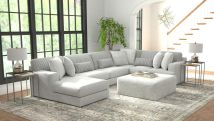 Jackson 3303/30/72/75/28-18 Jackson 3303/30/72/75/28-18 Logan - 3 Piece Sectional With Comfort Coil Seating And Included Cocktail Ottoman And 9 Accent Pillows (Left Side Facing Chaise) - Moonstruck