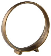 Signature Design by Ashley® A2000499 Ryandale - Antique Brass Finish - Sculpture (Set of 2) 11.5"