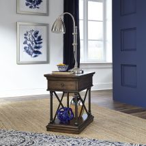 Liberty Furniture 315-OT1021 Tribeca - Drawer Chair Side Table - Dark Brown