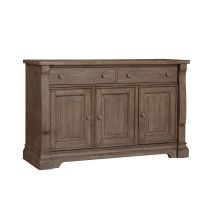Samuel Lawrence Furniture S958-146 Lawson's Creek - 3-Door Server With Storage Drawers - Dark Brown