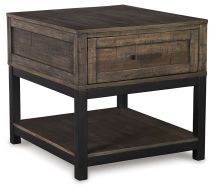 Ashley Furniture T444-3 Johurst - Rectangular End Table - Grayish Brown