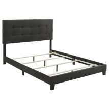 CoasterEveryday 305746KE Mapes - Upholstered Eastern King Panel Bed - Charcoal