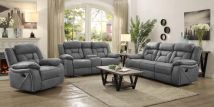 CoasterEveryday 602261-S3 Higgins - 3 Piece Upholstered Motion Reclining Sofa Set - Gray