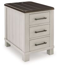 Ashley Furniture T796-7 Darborn - Chair Side End Table - Gray / Brown