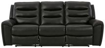 Signature Design by Ashley® 6110515 Warlin - Black - Pwr Rec Sofa With Adj Headrest