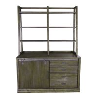 Liberty Furniture 466-HOJ-JEC Stone Brook - Jr Executive Credenza Set - Rustic Saddle