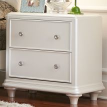 Liberty Furniture 710-BR60 Stardust - 2 Drawer Nightstand - White