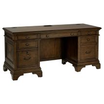 CoasterElevations 881282 Hartshill - 5-Drawer Credenza Office Desk Burnish Oak - Burnished Oak