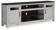 Ashley Furniture W796-68 Darborn - XL TV Stand W/Fireplace Option - Gray / Brown