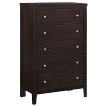 CoasterEveryday 202095 Carlton - 5-Drawer Bedroom Chest - Cappuccino