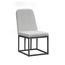 Intercon NV-CH-380C-MCA-RTA Navarro - Outdoor Dining Upholstered Side Chair - Mocha