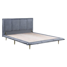 ACME BD00558EK Metis - Eastern King Bed - Gray Top Grain Leather