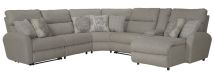 Jackson Furniture Industries 626/14/16/18/19/15/13-46 Jackson Furniture Industries 626/14/16/18/19/15/13-46 McPherson - 6 Piece Power Reclining Sectional With Lay-Back RSF Chaise And 2 Lay-Flat Reclining Seats - Beige