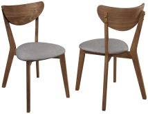 CoasterEveryday 108082 Alfredo - Dining Side Chair (Set of 2) - Gray And Natural Walnut