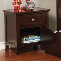Furniture of America CM7517CH-N Brogan - Nightstand - Brown Cherry