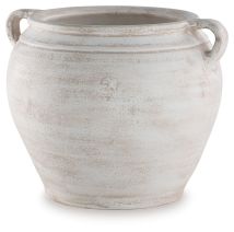 Ashley Furniture A2000787 Ashley Furniture A2000787 Meadie - 9" Vase - Distressed White