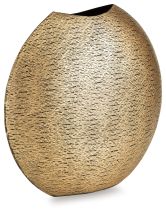 Ashley Furniture A2000696 Iansboro - Vase - 11.5" - Antique Gold Finish